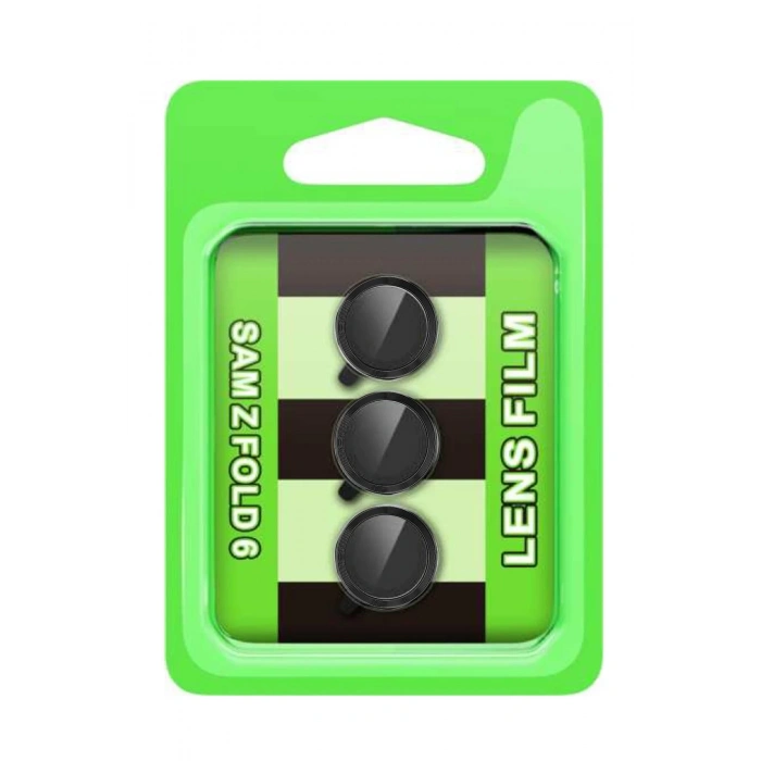 Samsung Galaxy Z Fold 6 Raze Metal Kamera Lens - Siyah