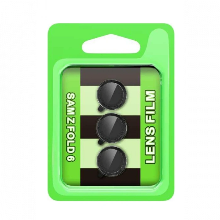 Samsung Galaxy Z Fold 6 Raze Metal Kamera Lens - Siyah