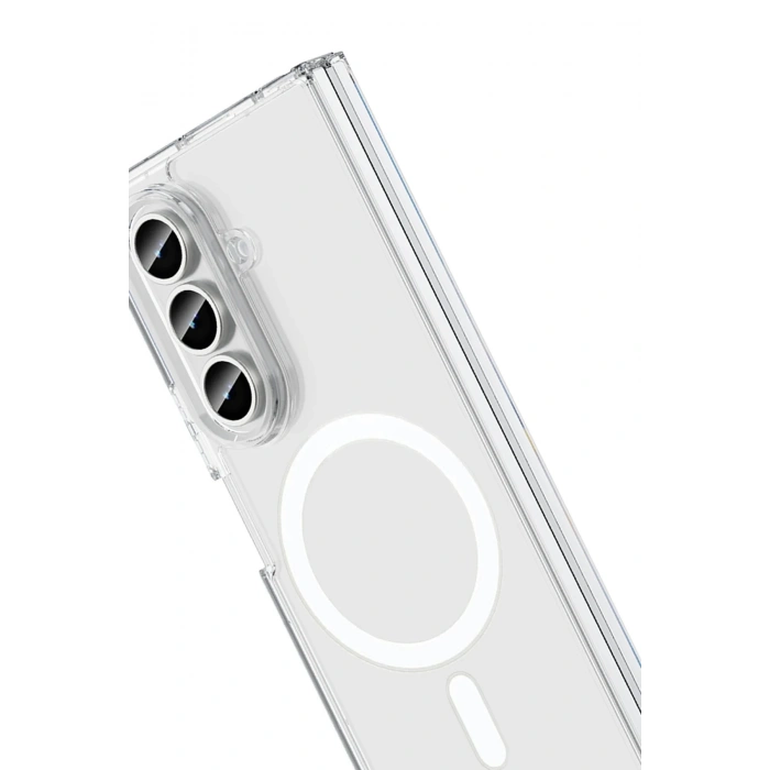 Samsung Galaxy Z Fold 7 Kılıf Magneticsafe Şeffaf Silikon - Şeffaf