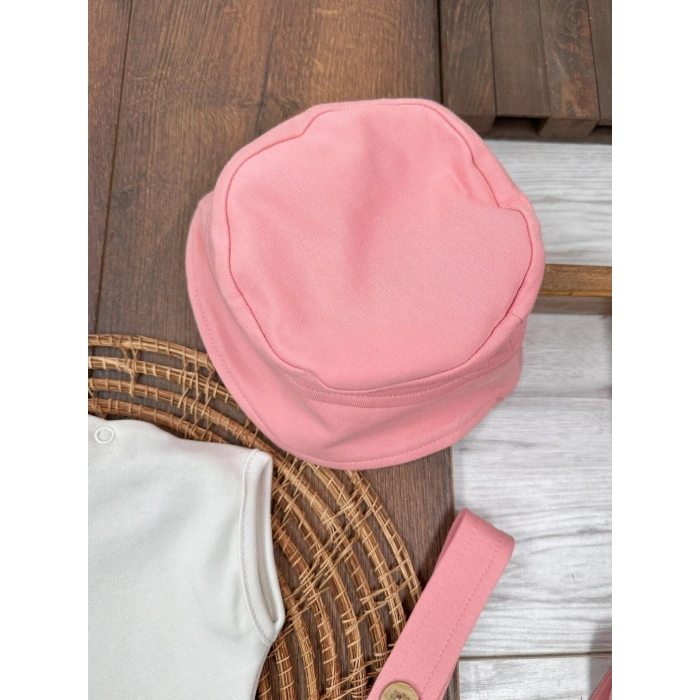 Şapkalı Zarif Slopet 3lü Kız Bebek Takım