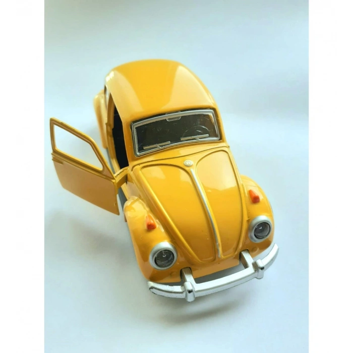 Sarı Çek-Bırak Metal Vosvos Araba Dıe Cast Büyük Boy 12cm