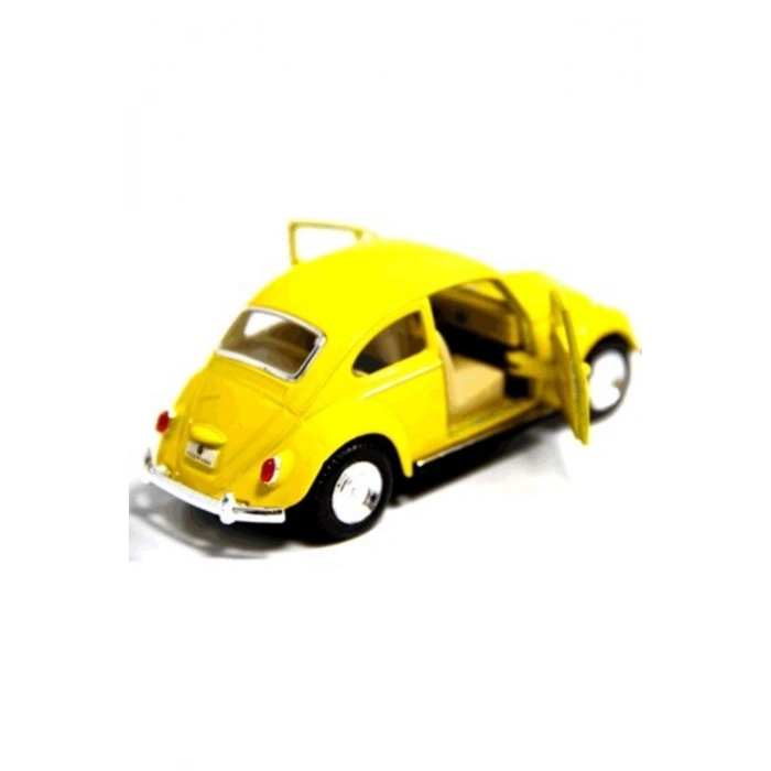 Sarı Çek-Bırak Metal Vosvos Araba Dıe Cast Büyük Boy 12cm