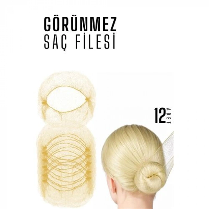 SARI Saç Filesi Görünmez 12 ADET 720100
