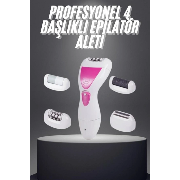 Şarjlı Epilasyon Cihazı Çok Başlıklı Ayak Bakımına Uygun Epilatör Aleti