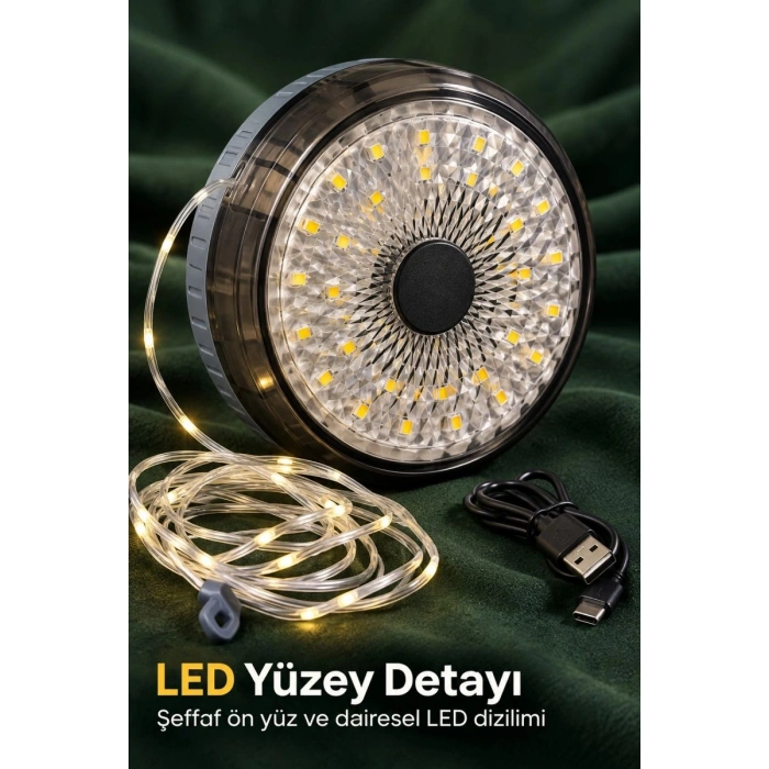 Şarjlı Kamp Lambası Ve Çok Modlu Led Şerit Işık