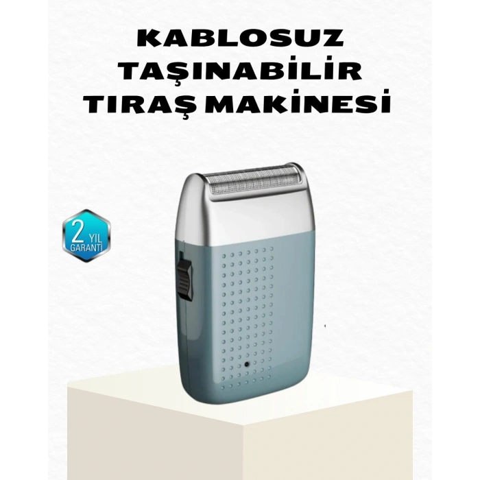 Şarjlı Kuru Kullanım Tıraş Makinesi – Kablosuz Taşınabilir