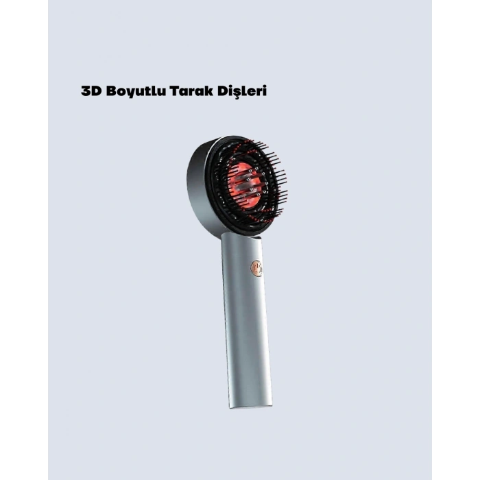 Şarjlı Saç Derisi Masaj Cihazı Kırmızı Işık Ve 3d Tarak Dişli