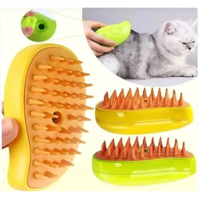 Şarjlı Soğuk Buharlı Kedi Köpek Fırçası Tarağı (4887)
