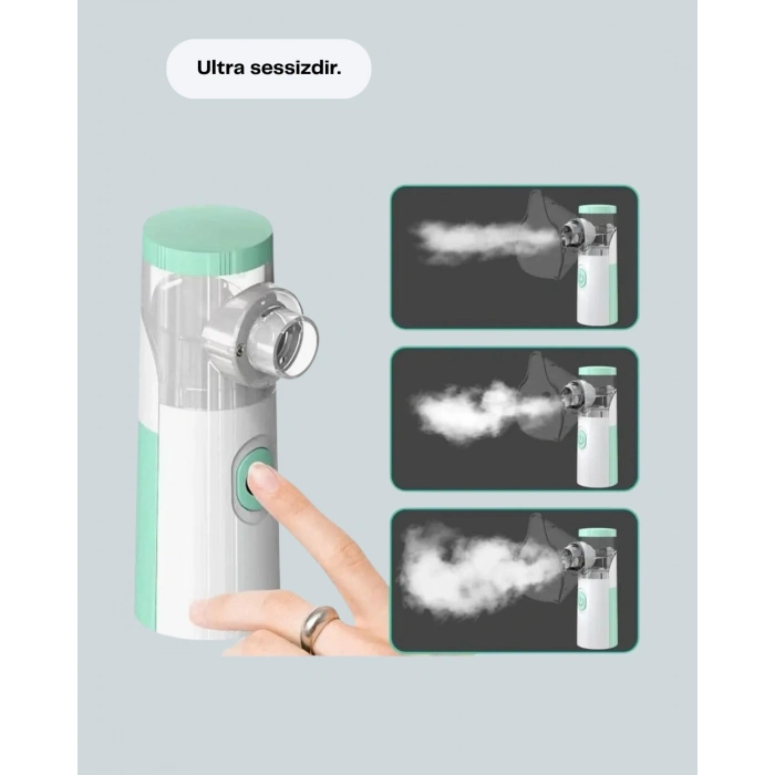 Şarjlı Taşınabilir Ultrasonik Nebulizatör Ultra Sessiz