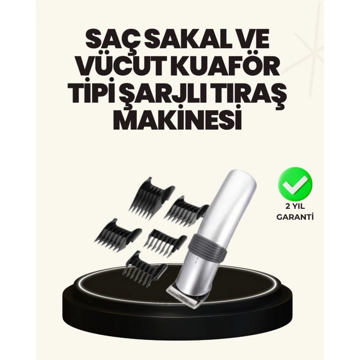 Şarjlı Ve Kablosuz Tıraş Makinesi – Her Yerde Rahat Kullanım