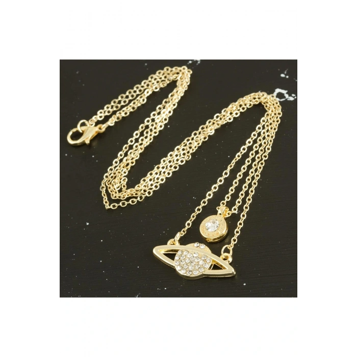 Satürn Yeni Sezon İkili Kolye