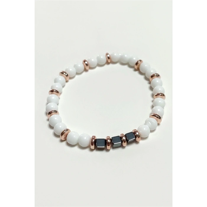 Sedef Doğaltaş Bileklik 6 mm