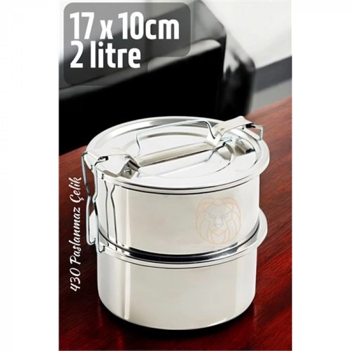 Sefer Tası Paslanmaz Çelik Yemek Kabı 17 cm 2 LİTRE