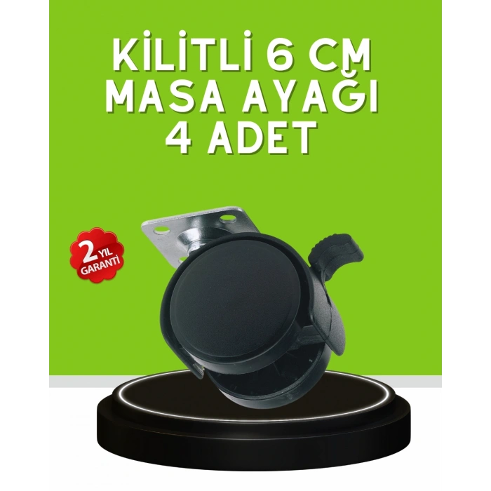 Sehpa Ve Restoran Arabası İçin Kilitli Ayak 4’lü