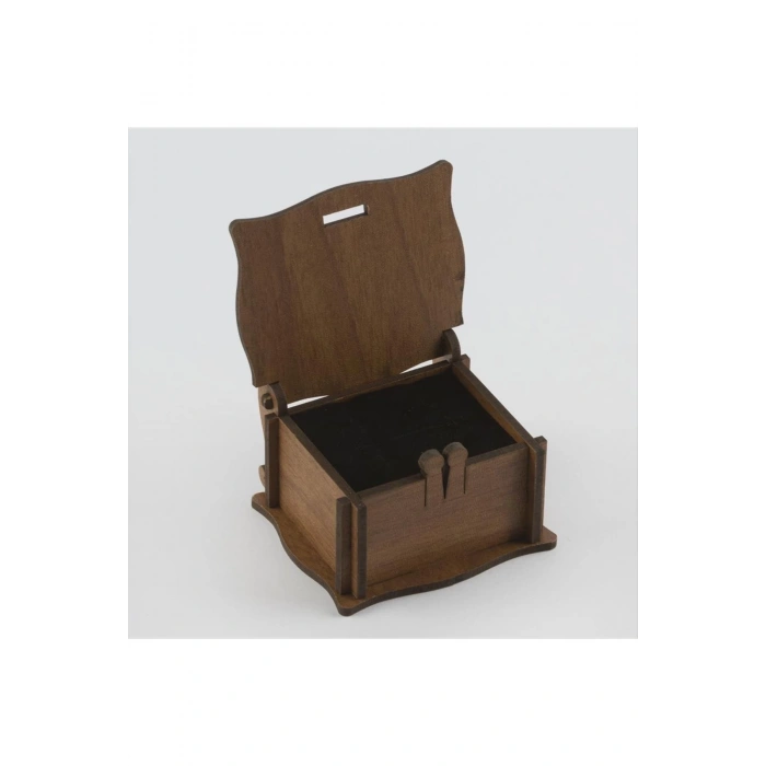 Seni Seviyorum Figürlü Ahşap Yüzük Kutusu