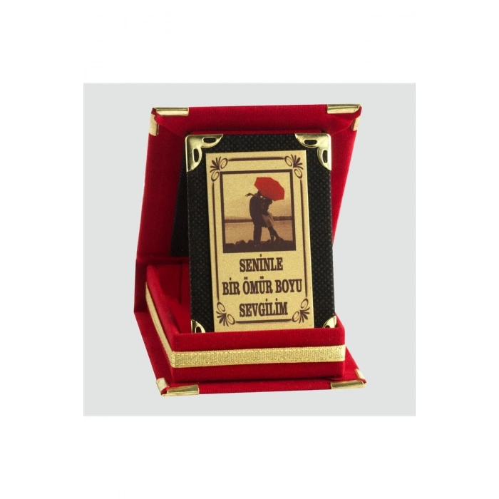 Seninle Bir Ömür Boyu Sevgilim Plaketi
