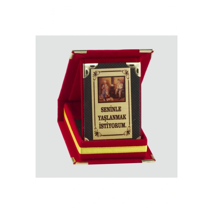 Seninle Yaşlanmak İstiyorum Plaketi (sevgililer günü hediyesi)