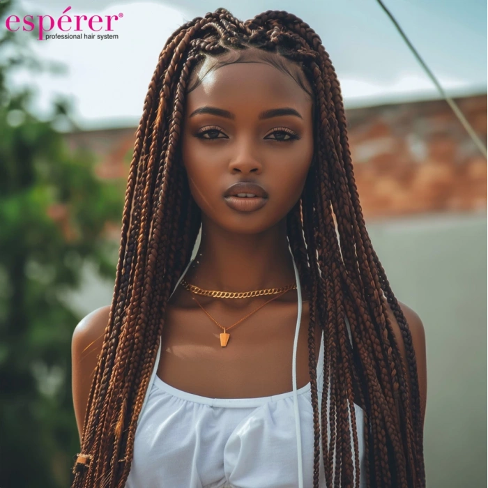 Sentetik Örgülük Saç Esperer 100 Gr. - Koyu Kumral