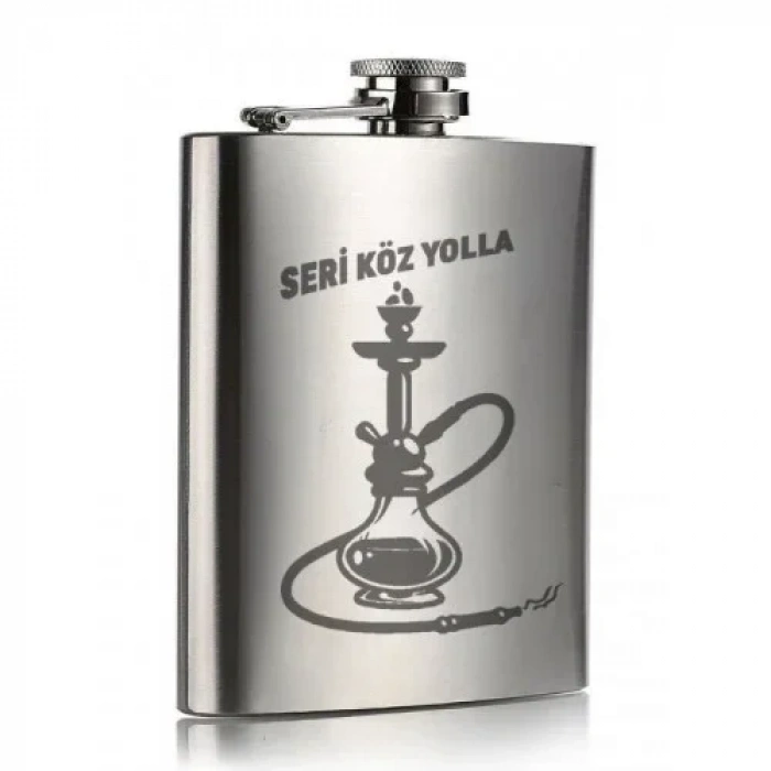 Seri Köz Yolla Temalı 9 Oz Paslanmaz Çelik Cep Matarası 266 Ml İçecek Cep Matarası