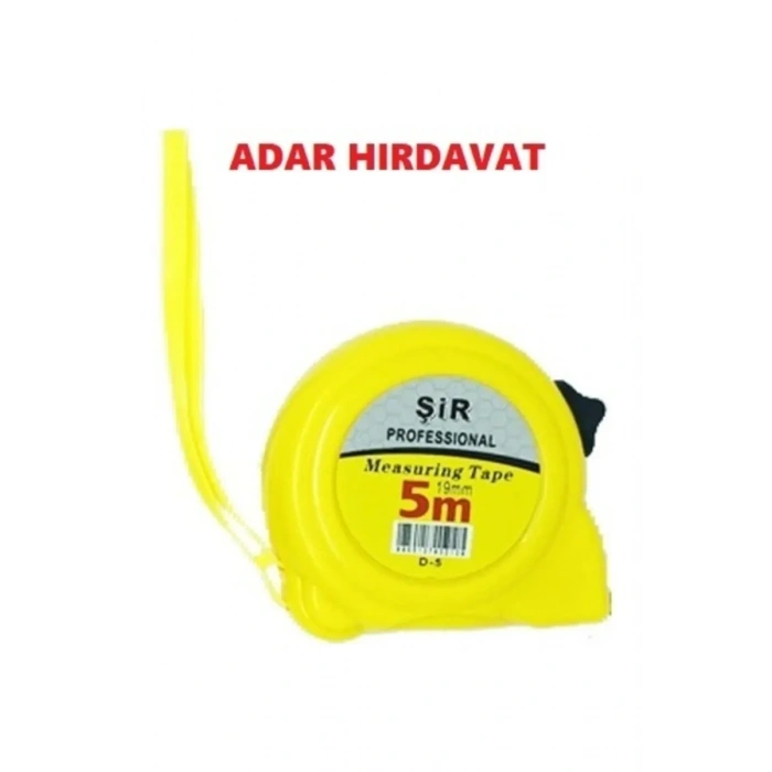 Şerit Metre Sarı Siyah Profesyonel 3x19Mm -ÖZŞ-8879