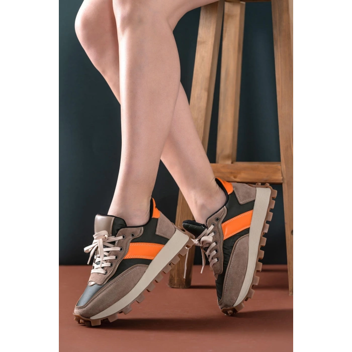 Sharon Yeşil Vizon Bağcıklı Spor Ayakkabı