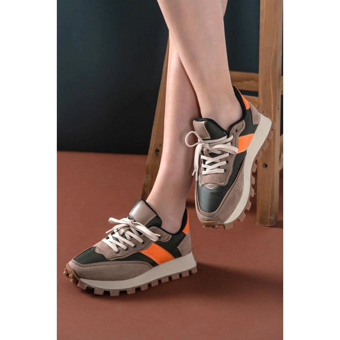 Sharon Yeşil Vizon Bağcıklı Spor Ayakkabı