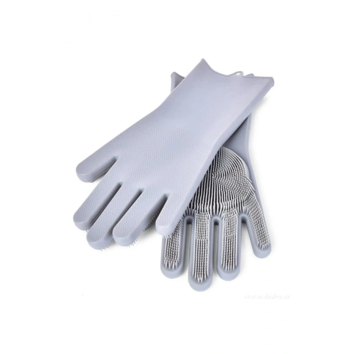 Sihirli Silikon Bulaşık Eldiveni Tırtıklı Magic Gloves  Mutfak Banyo Temizleme