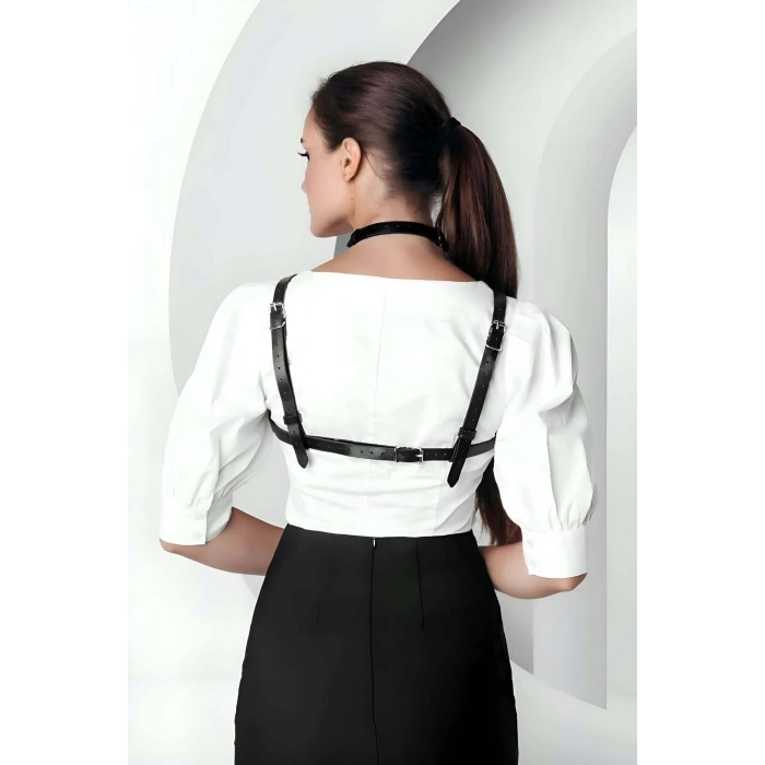 Şık Crop Yaka Harness, Giysi Üzeri Tamamlayıcı Yaka Aksesuar - Brf1290