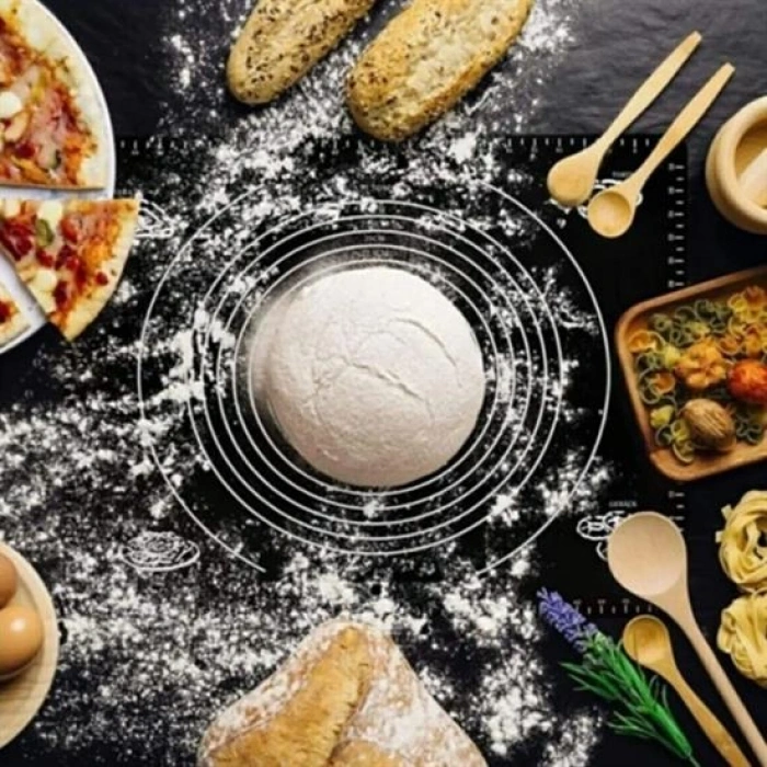 Silikon Çok Amaçlı Geniş Hamur Matı Hamur Açma Matı 40*50 cm (4887)