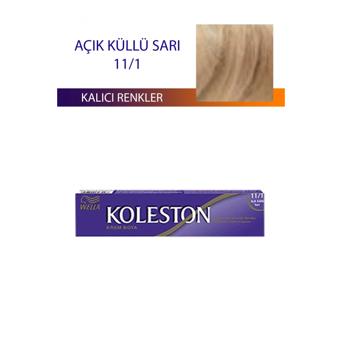 Single Tüp Boya Saç Boyası Açık Küllü Sarı 11/1