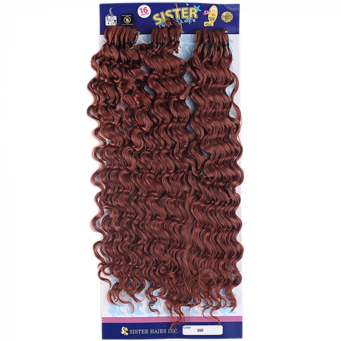Sister Afro Dalgası Saç - Kızıl Bakır 350