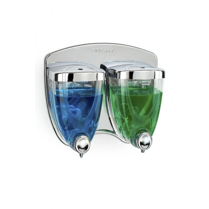 Sıvı Sabunluk Ikiz 350+350 ml Krom Kaplama -F038
