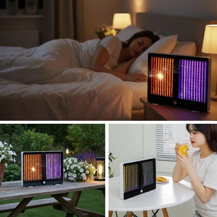 Sivrisinek Öldürücü Lamba Şarjlı Sivrisinek Kovucu Sessiz ve Güçlü Sivrisinek Tuzağı UV Işıklı Sinek Kıran WD023 (4887)