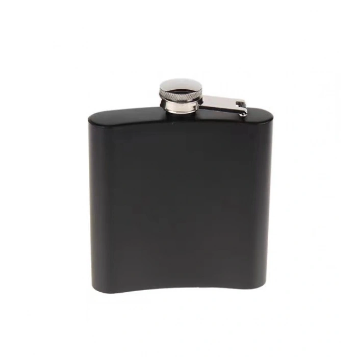 Siyah 9 OZ Çelik Cep Matarası