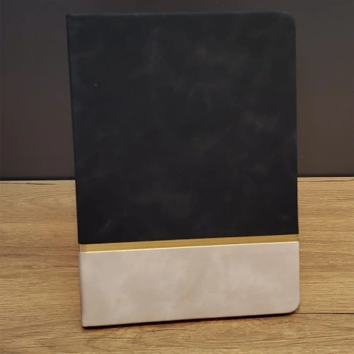 Siyah Çizgili Deri Defter