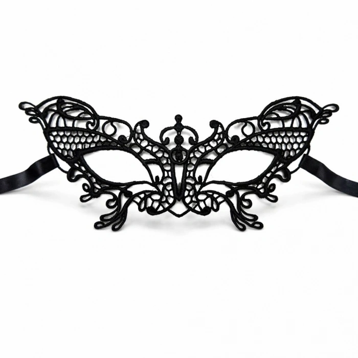 Siyah Dantel Venedik Maskesi Kadın – Zarif Parti & Balo Maskesi 2 No