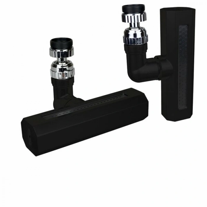 SİYAH  GENİŞ  360 DERECE DÖNEBİLENOYNAR BAŞLIK - 4 MOD  PERLATÖR ŞELALE MUSLUK UCU KTX-3288 (4887)