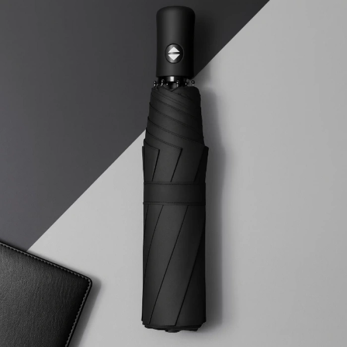 Siyah Kılıflı Otomatik Kompakt Şemsiye