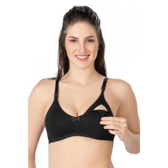MARSİLYAN™ SİYAH MI  1421 Modal Cotton Emzirme Sütyen