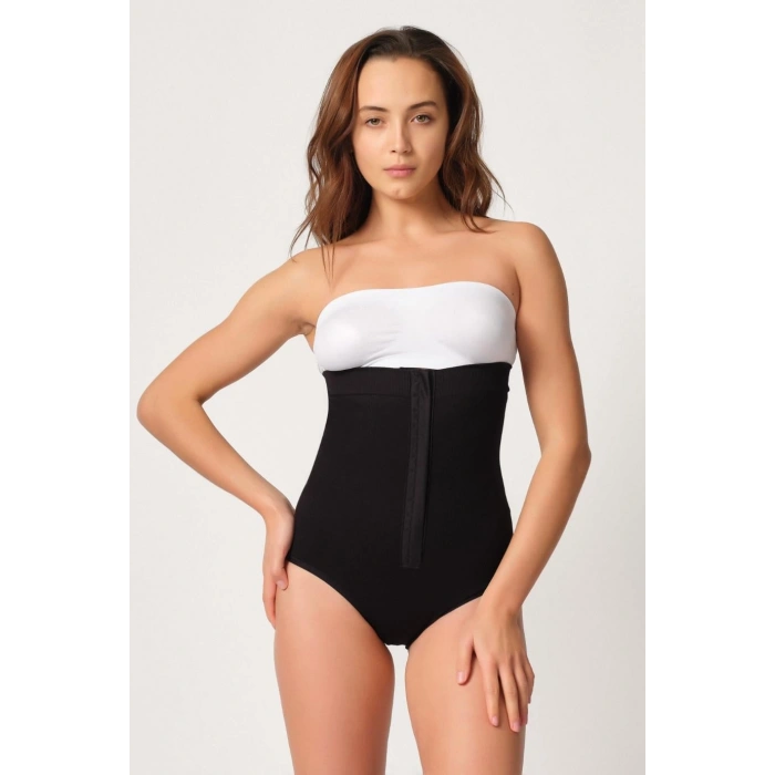 MARSİLYAN™ SİYAH MI  2088 Önden Agraflı Slip Korse