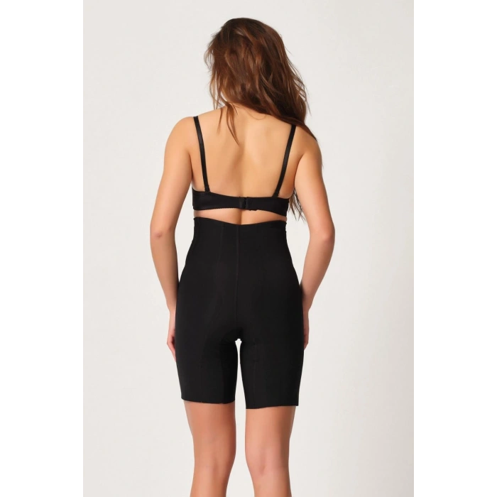 MARSİLYAN™ SİYAH MI  2814 Double Yüksek Bel Boxer Lazer Korse