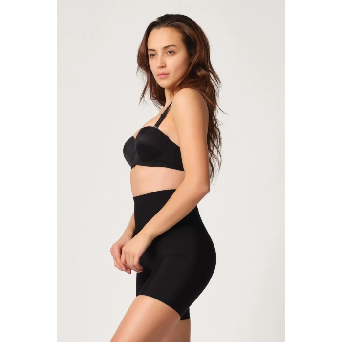 MARSİLYAN™ SİYAH MI  2816 Yüksek Bel Boxer Lazer Korse