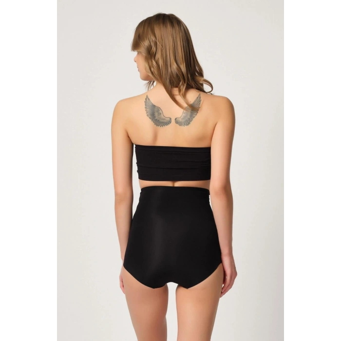 MARSİLYAN™ SİYAH MI  2842 Lazer Dantelli Slip Korse
