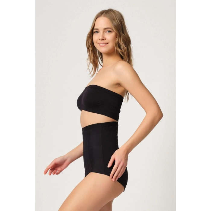 MARSİLYAN™ SİYAH MI  2931 Karın Balen Destekli Slip Lazer Korse