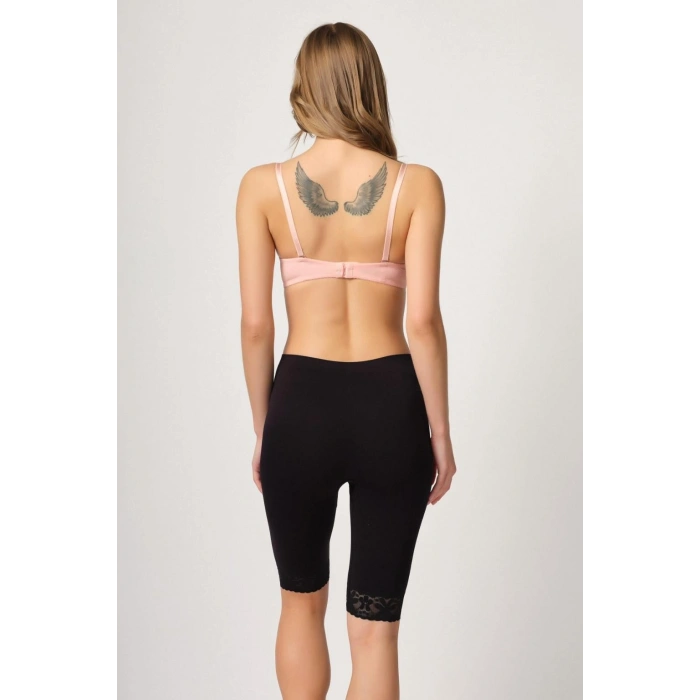 MARSİLYAN™ SİYAH MI  3004 Soft Uzun Paça Dantel Boxer