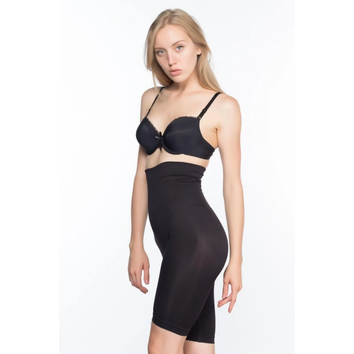 MARSİLYAN™ SİYAH MI  3200 Pantolon Altı Soft Double Boxer Korse