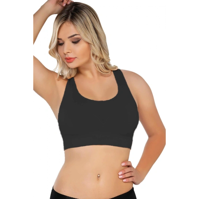 MARSİLYAN™ SİYAH MI  4027 Seamless Tül Pedli Toparlayıcı Büstiyer