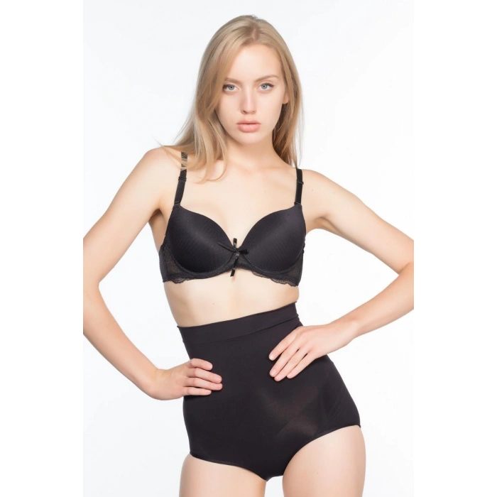 MARSİLYAN™ SİYAH MI  7024 Yüksek Bel Slip Korse
