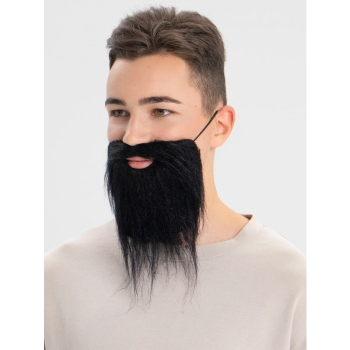 Siyah Renk Takma Sakal Bıyık Takımı (4887)