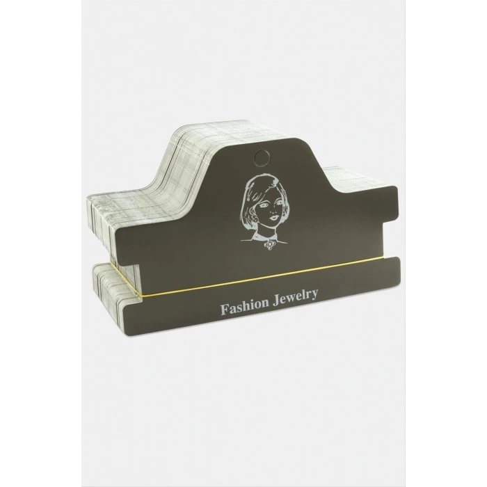 Siyah Renkli Tasma Kolye ve Saç Bandı Kartı